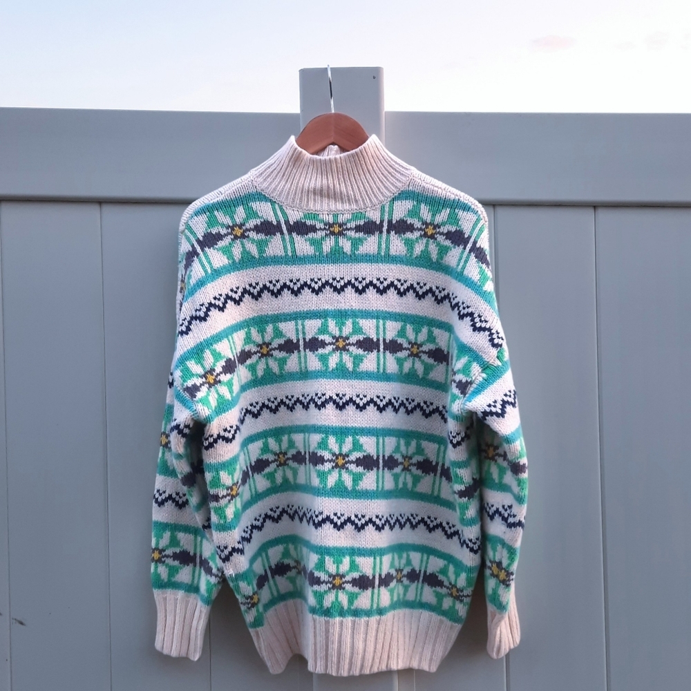 American Eagle Chunky Fairisle Sweater | Soft | Size XS